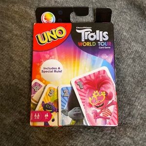 Uno Trolls World Tour Card Gamr